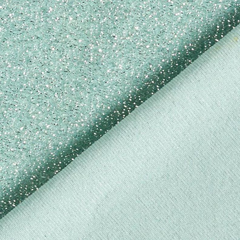 Jerseytyg Silverglitter Glamour – mint,  image number 3