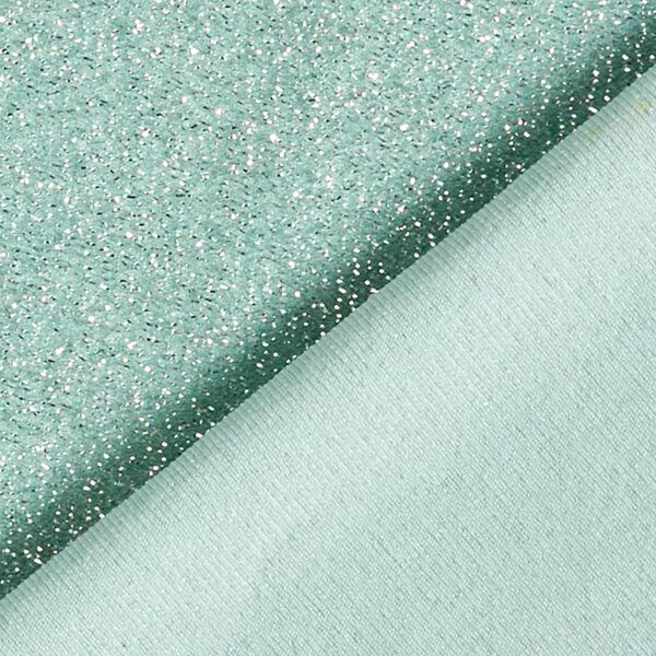 Jerseytyg Silverglitter Glamour  – mint,  image number 3