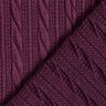 Stickat Cloqué flätmönster – merlot,  thumbnail number 4