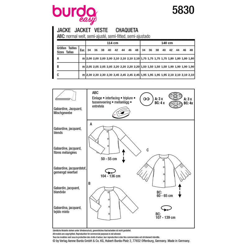 Jacka | Burda 5830 | 34-48,  image number 12
