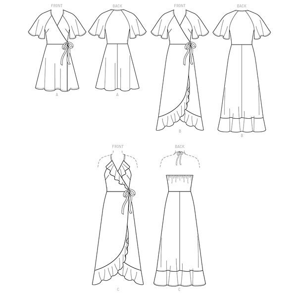 Omlottklänning, Butterick 6554 | 40 - 48, image number 8