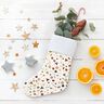 Bomullstyg Poplin små julmotiv – ljusbeige/guld,  thumbnail number 5