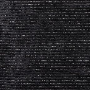 Plyschtyg glitterränder – svart/silvermetallic, 