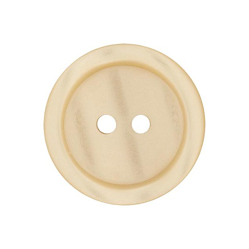 Plastknapp 2-håls Basic - ljusbeige,  image number 1