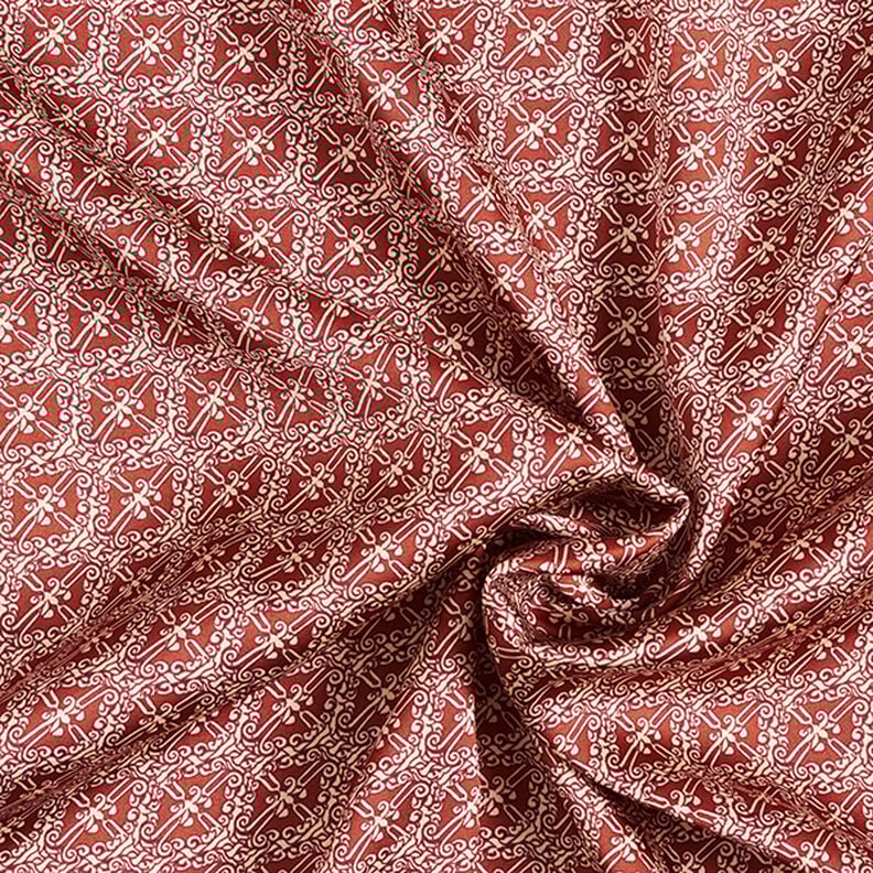 polyestersatin paisley-diamanter &ndash; koppar,  image number 3