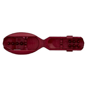 Snörstopp Clip [Längd: 25 mm] – bordeauxrött, 
