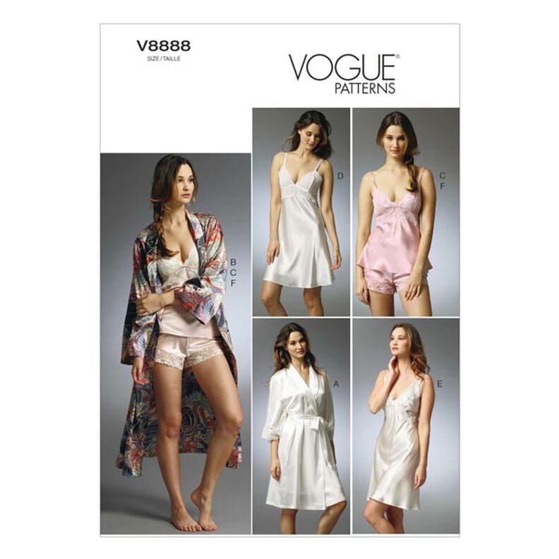 Nattkläder, Vogue 8888 | 32 - 40,  image number 1