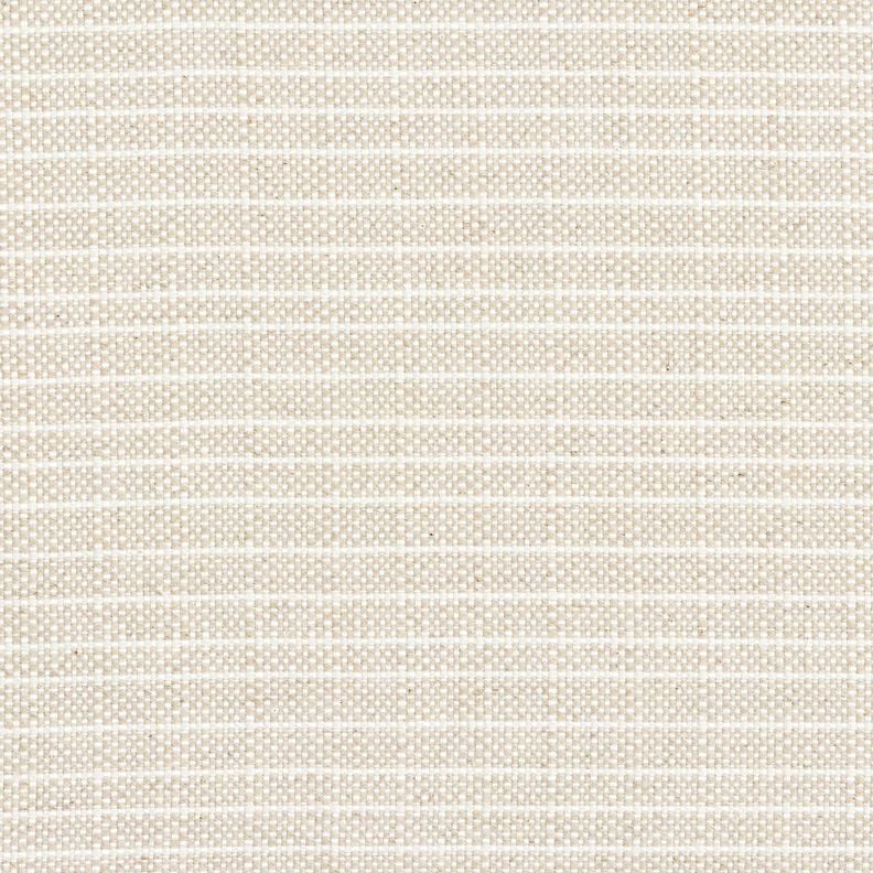 Dekorationstyg Panama subtil rand &ndash; natur/ljusbeige,  image number 1