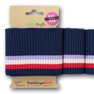 Ribbade muddar CUFF ME RIPPED [140 cm | 8 cm] | Albstoffe – marinblått/lila, 