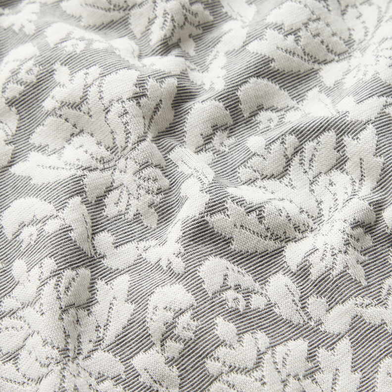 Jacquardjersey ornament – ljusgrått/vit,  image number 2
