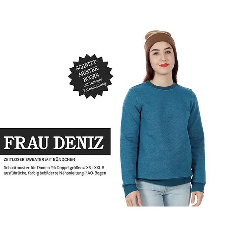 FRAU DENIZ Tidlös tröja med muddar | Studio Schnittreif | XS-XXL,  image number 1