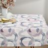 Dekorationstyg Halvpanama abstrakta ringar &ndash; pastellfl&auml;der/bl&aring;,  thumbnail number 8