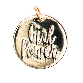Hängsmycke Girlpower [Ø17 mm] | Rico Design – guld, 