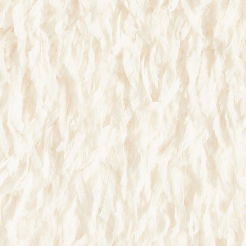 Fuskpäls Fjädrar enfärgat | Katia Fabrics – vit,  image number 1