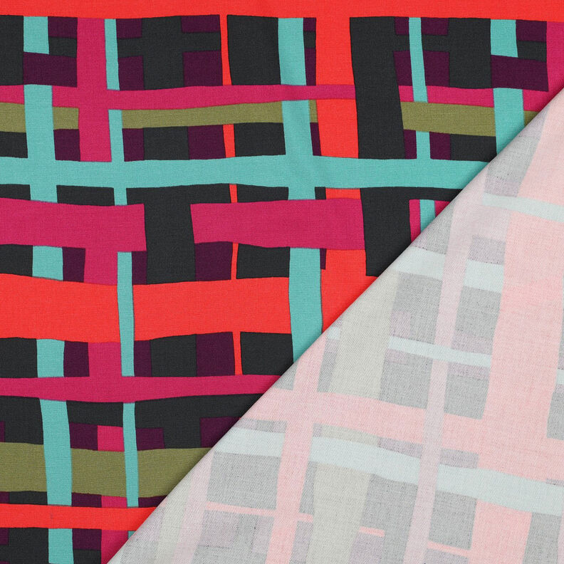 Viskostyg stretch Line Layers | Nerida Hansen – merlot/brandgul, image number 4