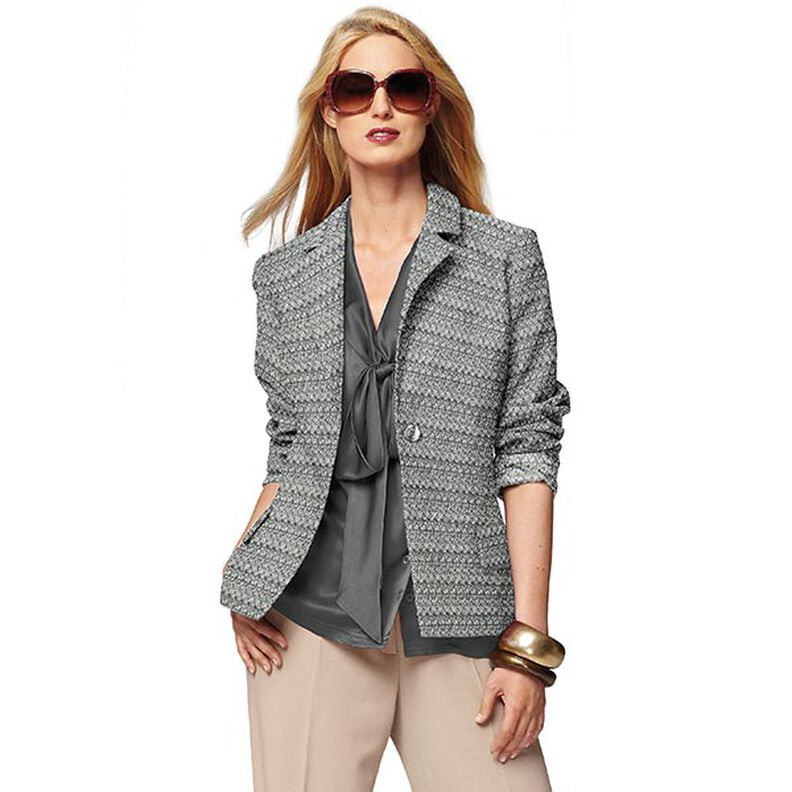 Ny ullmix Lurex melange – gammalt silver,  image number 7