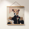 Panel Gobeläng hund – mörkbeige/svart,  thumbnail number 7