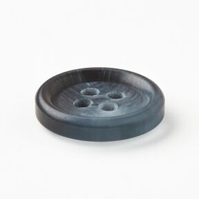Rund knapp med 4 hål [Ø 15 mm] – jeansblå, 