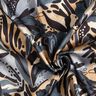 Crepesatin havsblommor – skiffergrått/beige,  thumbnail number 3