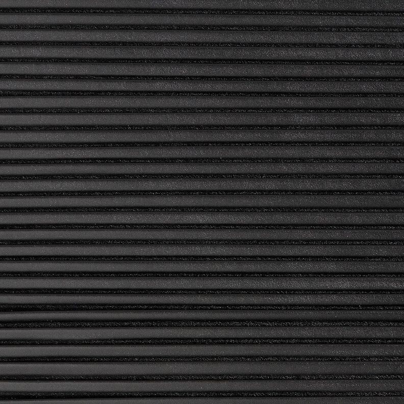 Konstläder plissé – svart,  image number 1