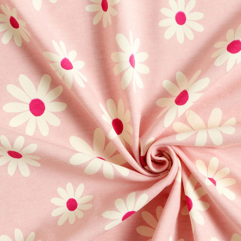 Bomullsblandning Jersey småblommor – rose, image number 3