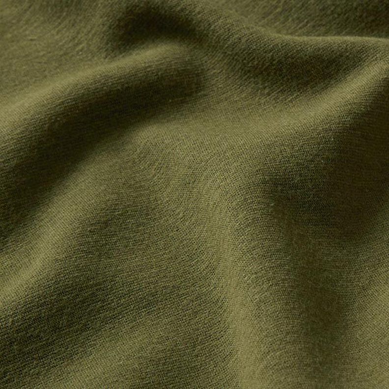 Alpfleece Mjuk sweat Enfärgat – mörk-oliv,  image number 3