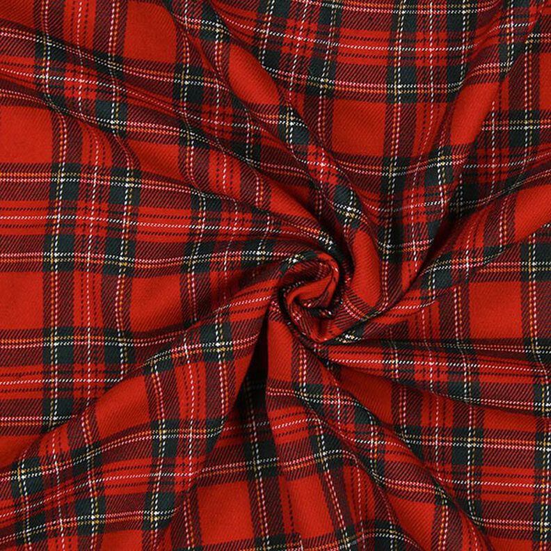 Skotskrutig Tartan Små rutor – rött,  image number 2