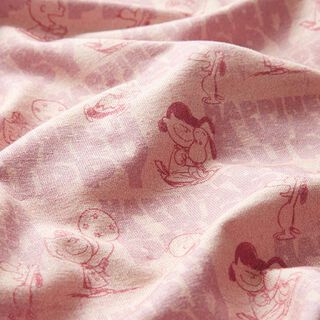 GOTS Bomullsjersey Snobben har tur | Peanuts (TM) – gammalt rosa, 