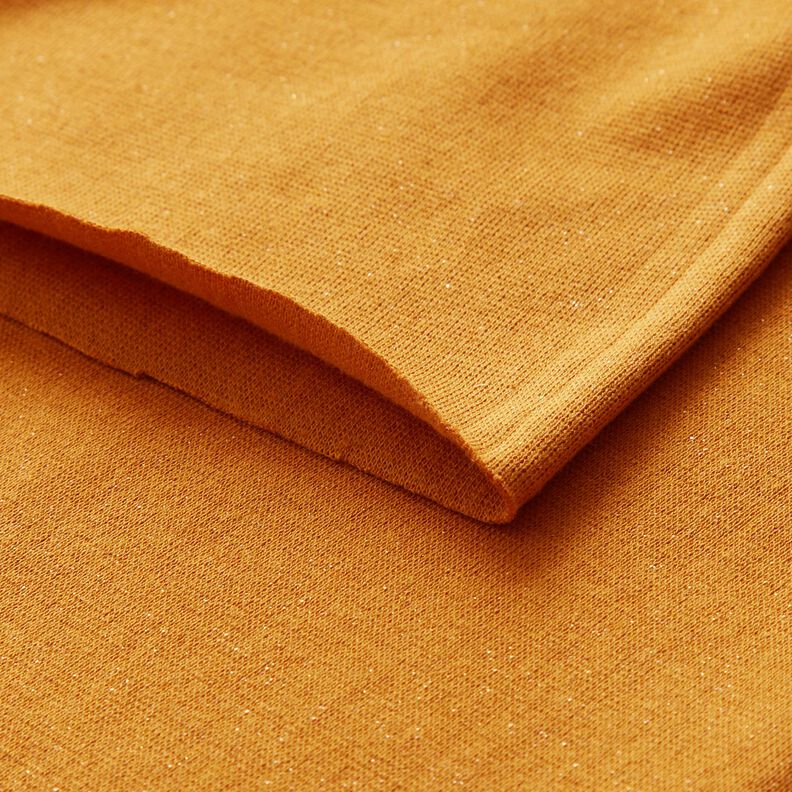 Glittermuddar rörformigt tyg – currygul/guldmetallic, image number 4
