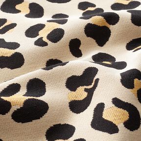 Dekorationstyg Gobeläng Leopard – ljusbeige/svart, 