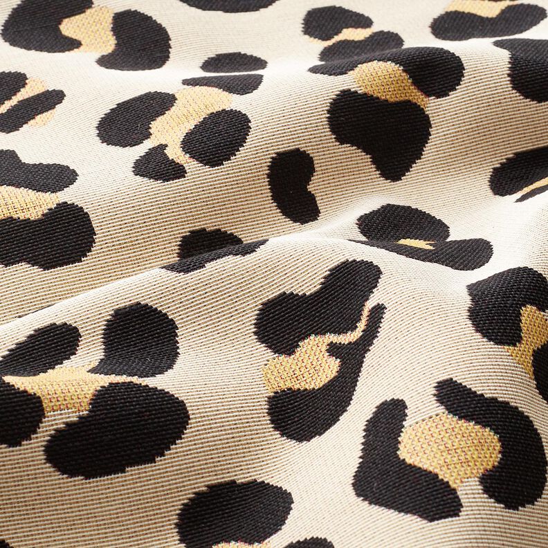 Dekorationstyg Gobeläng Leopard – ljusbeige/svart, image number 2