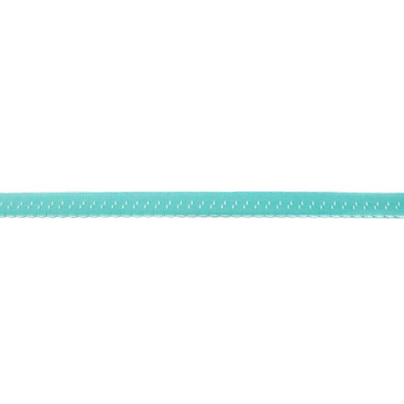 Elastistiskt infattningsband Spets [12 mm] – aquablått,  image number 1