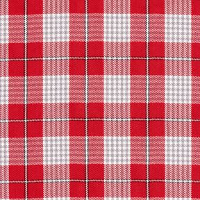 Viskosblandning glencheck – chiliröd, 