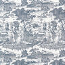 Dekorationstyg Halvpanama Toile de Jour – marinblått/yllevit,  thumbnail number 1