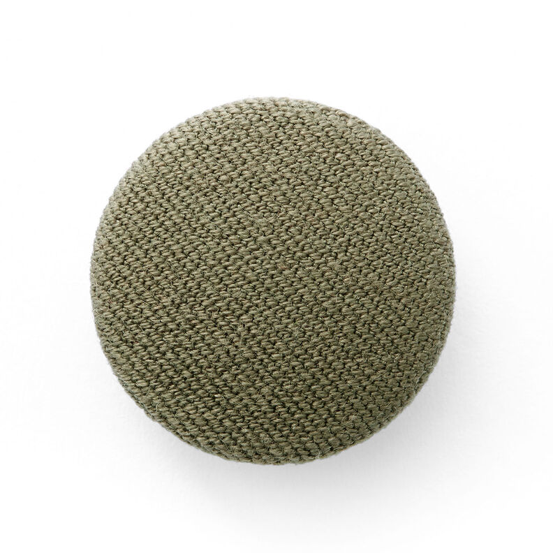 Klädd knapp, Bi-stretch Gabardin – oliv,  image number 1