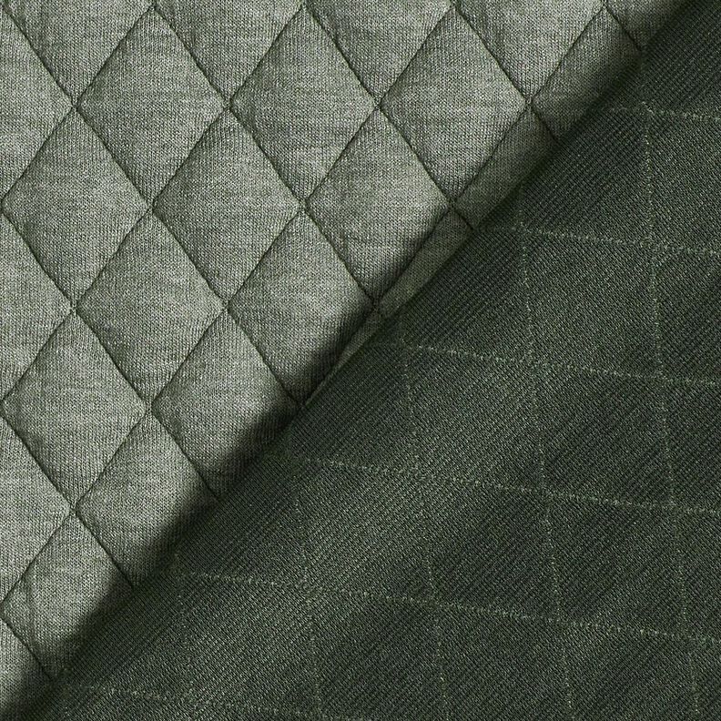 steppad jersey med rombmönster – mörk furu, image number 4