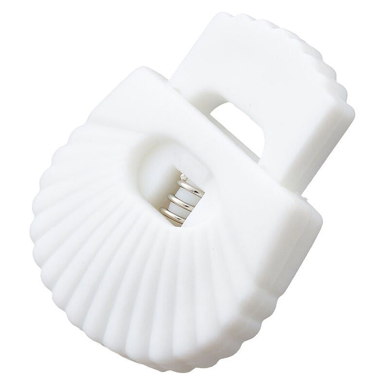 Snörstopp Mussla [Öppning: 8 mm] – vit,  image number 2