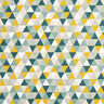 Dekorationstyg Halvpanama Trianglar – grön,  thumbnail number 1