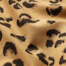 Dekorationstyg Halvpanama Leopardmönster – moka/svart,  thumbnail number 2