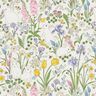 Dekorationstyg Halvpanama kaniner på blomsteräng – elfenbensvit/ljusrosa,  thumbnail number 1