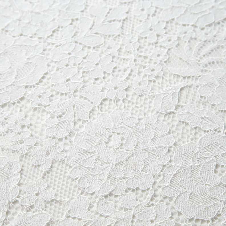 fint spetstyg blommotiv – vit,  image number 4