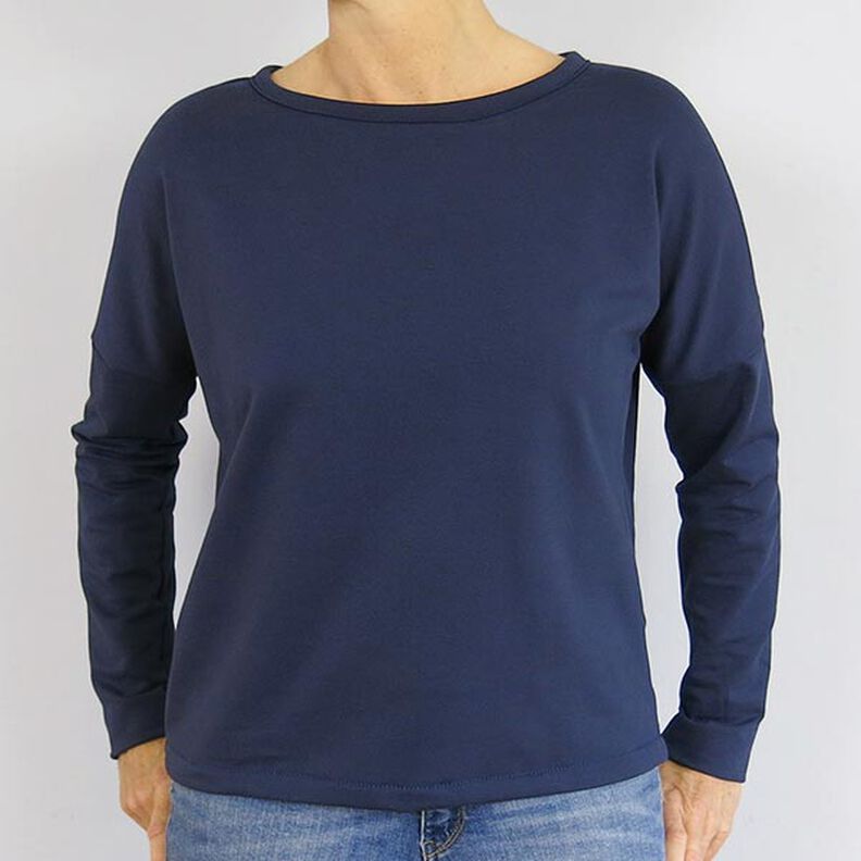 FRAU VEGA - ledig pullover med omlottlook på ryggdelen, Studio Schnittreif | XS - XXL,  image number 7