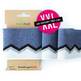 GOTS Ekologiska stickade muddar CUFF ME ICON [140 cm | 8 cm] | Albstoffe | Hamburger Liebe, 