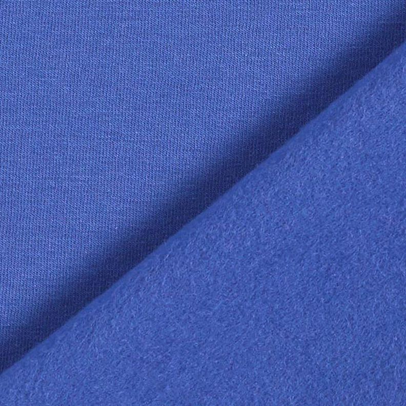 Lätt bomullssweat enfärgad – indigo,  image number 5