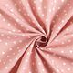 ekologisk bomullspoplin spridda hjärtan – gammalt rosa,  thumbnail number 3