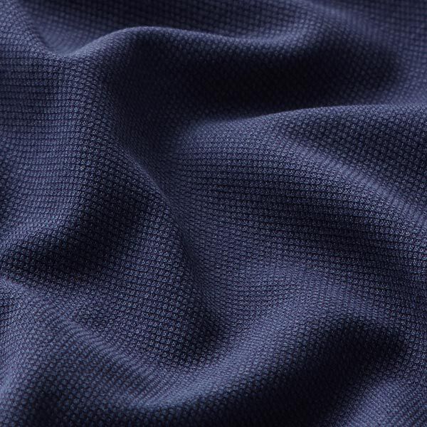 Bomullsjersey Piqué fin – marinblått,  image number 2