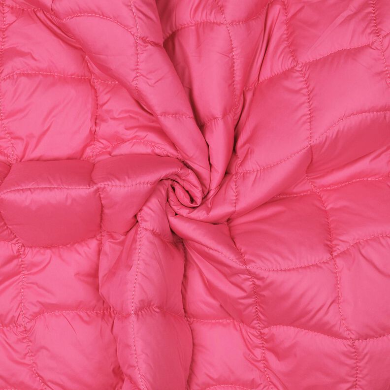 Quiltat tyg Vågiga rutor – neonpink/neongrönt,  image number 3