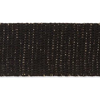 Väskband/bältesband [ 30 mm ] – svart/guld, 
