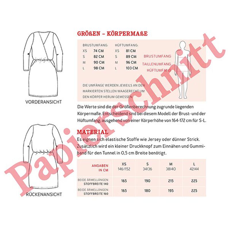 FRAU VILMA Jerseyklänning i omlottlook | Studio Schnittreif | XS-XXL,  image number 11