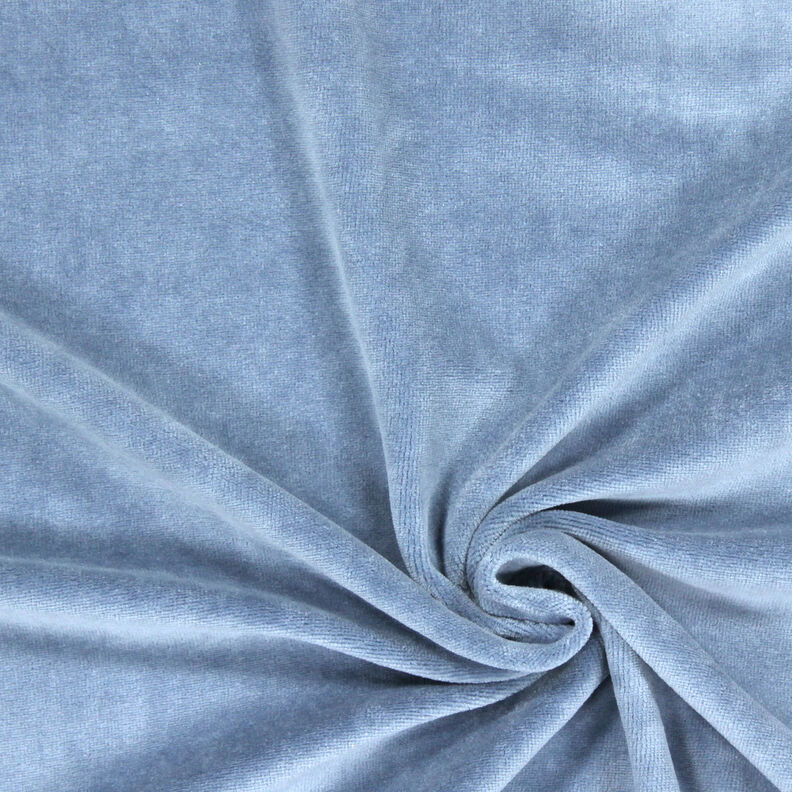 Plyschtyg uni – stålblått,  image number 1